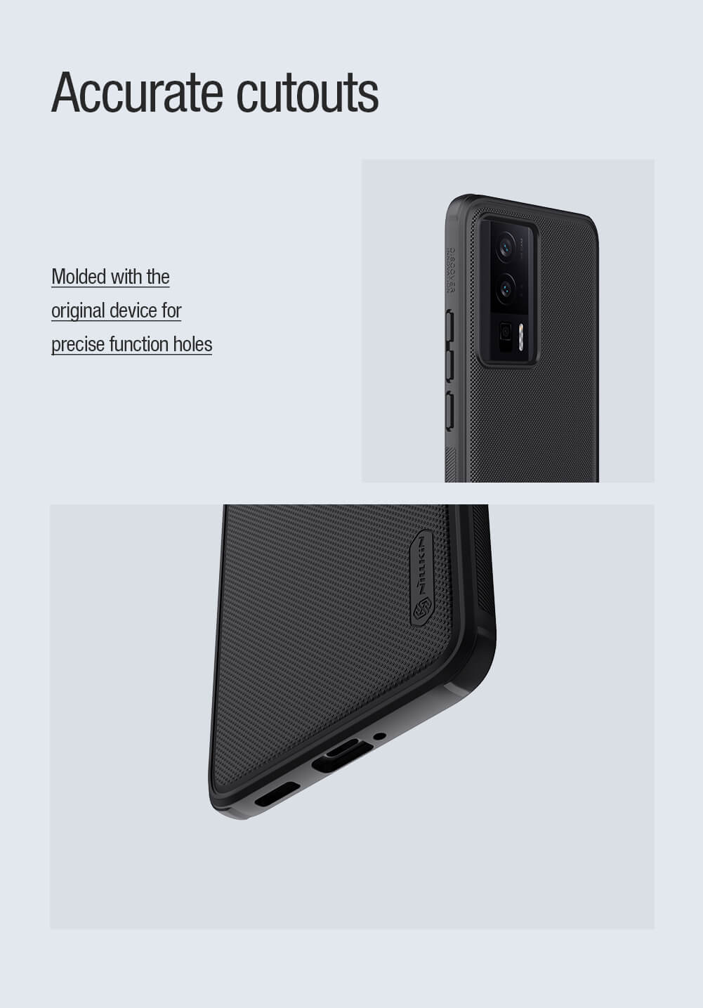 Чехол-крышка NILLKIN для Xiaomi Redmi K60, Redmi K60 Pro, Xiaomi Poco F5 Pro (серия Frosted shield Pro Magnetic case)